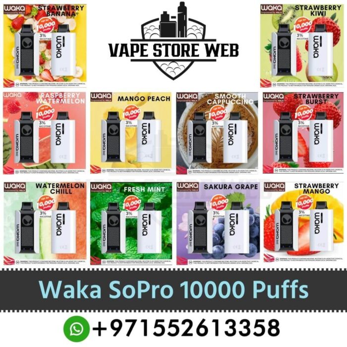 Best Waka SoPro 10000 Puffs Disposable Vape In Dubai, UAE