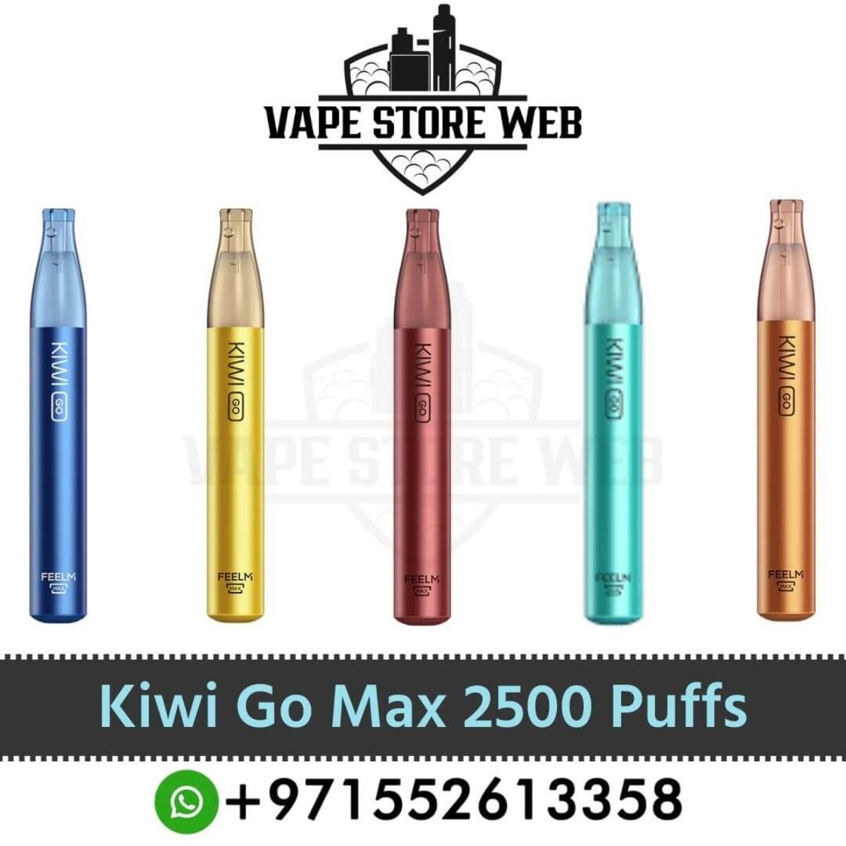 Best Kiwi Go Max 2500 Puffs 20mg Disposable Vape In Dubai
