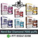 Best Nerd Bar Diamond 7000 Puffs 20Mg Disposable Vape In Dubai, UAE Near Me