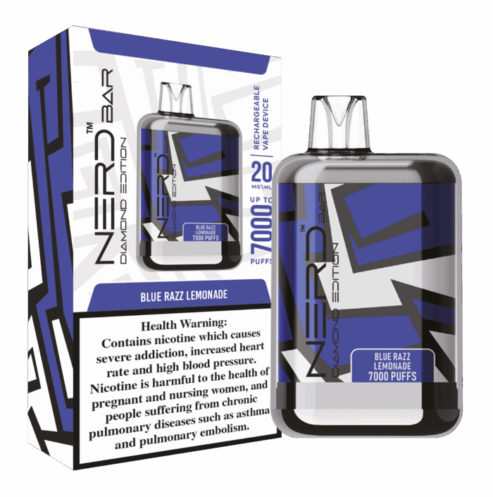 Best Nerd Bar Diamond 7000 Puffs 20Mg Disposable Vape In Dubai, UAE Near Me