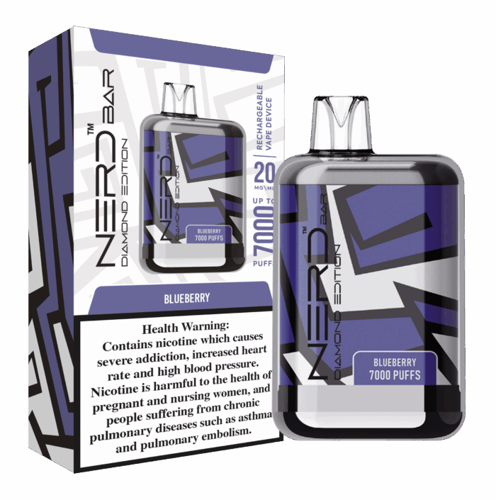 Best Nerd Bar Diamond 7000 Puffs 20Mg Disposable Vape In Dubai, UAE Near Me