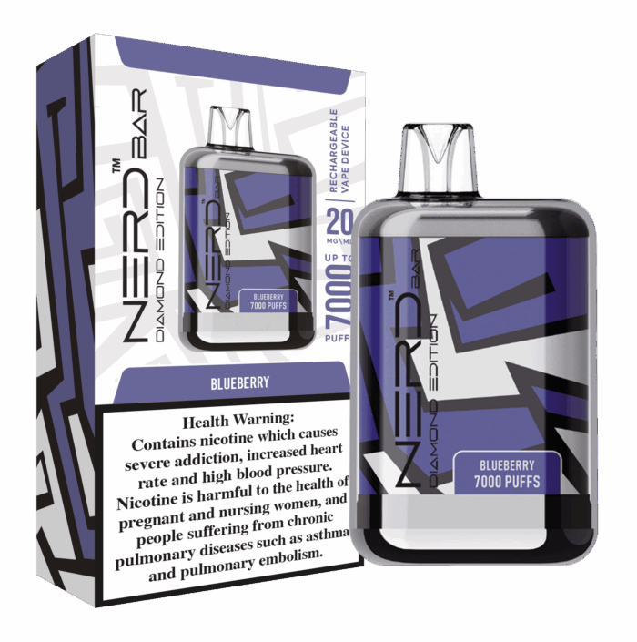 Best Nerd Bar Diamond 7000 Puffs 20Mg Disposable Vape In Dubai, UAE Near Me