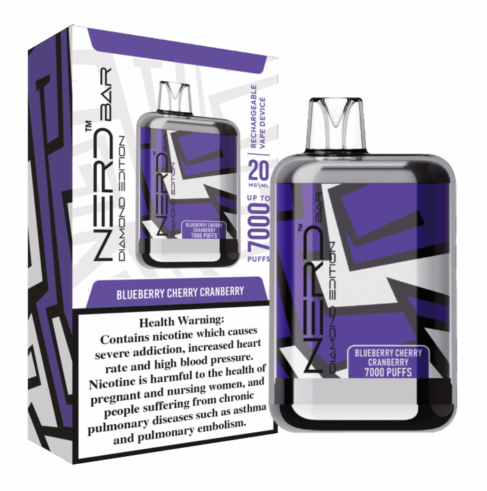 Best Nerd Bar Diamond 7000 Puffs 20Mg Disposable Vape In Dubai, UAE Near Me