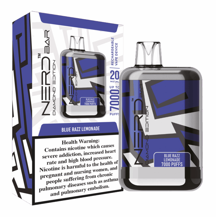 Best Nerd Bar Diamond 7000 Puffs 20Mg Disposable Vape In Dubai, UAE Near Me