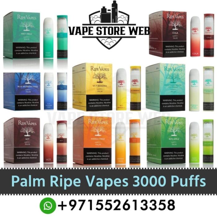 Ripe Vapes Palm 3000 Puffs 20mgDisposable Device In Dubai, UAE