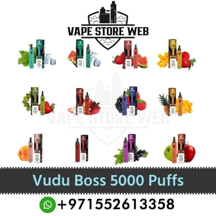Best VUDU Boss 5000 Puffs 50Mg Disposable Vape In Dubai Near Me