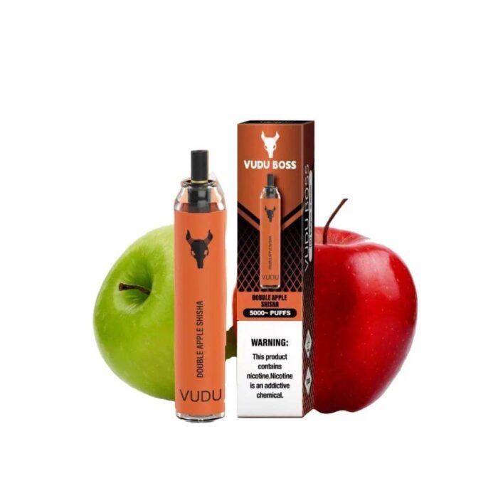 Best VUDU Boss 5000 Puffs 50Mg Double Apple Disposable Vape In Dubai