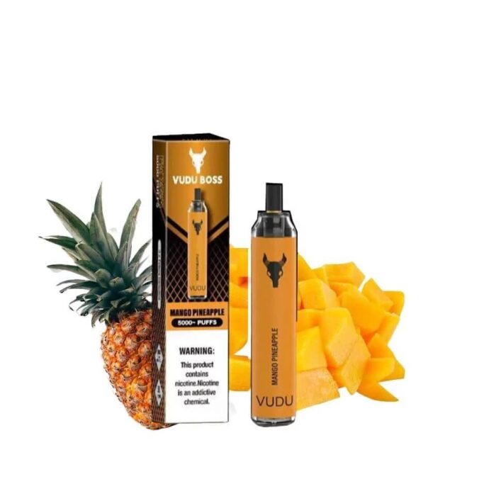 Best VUDU Boss 5000 Puffs 50Mg Mango Pineapple Disposable Vape In Dubai