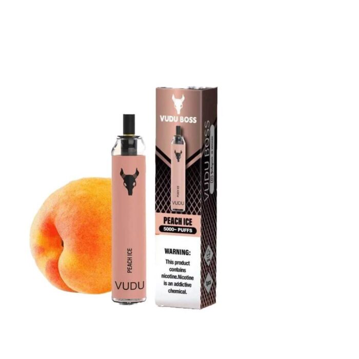 Best VUDU Boss 5000 Puffs 50Mg Peach Ice Disposable Vape In Dubai