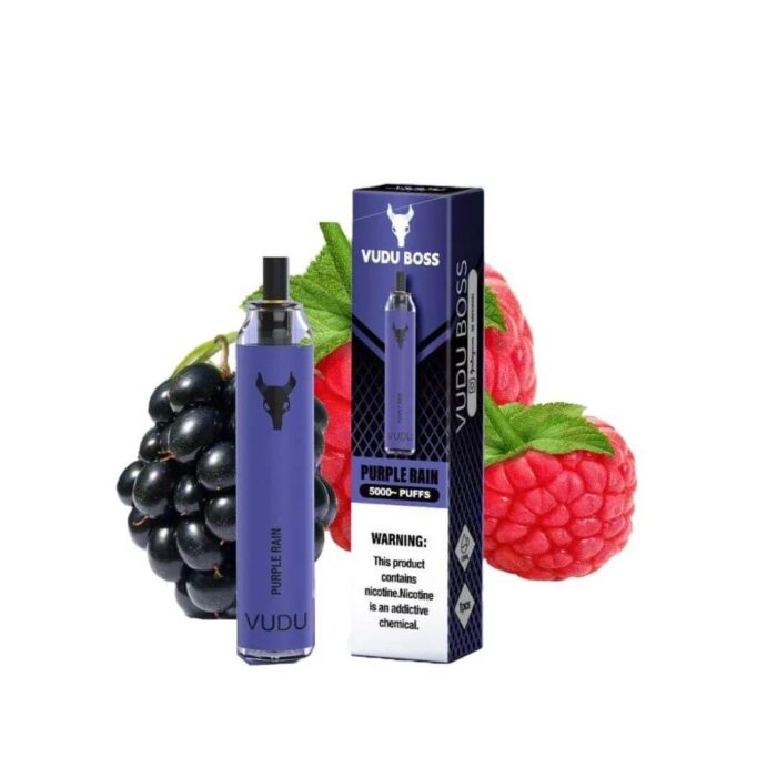 Best VUDU Boss 5000 Puffs 50Mg Purple Rain Disposable Vape In Dubai