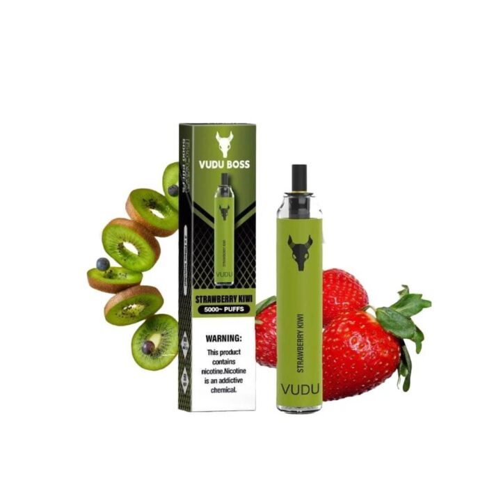 Best VUDU Boss 5000 Puffs 50Mg Strawberry Kiwi Disposable Vape In Dubai
