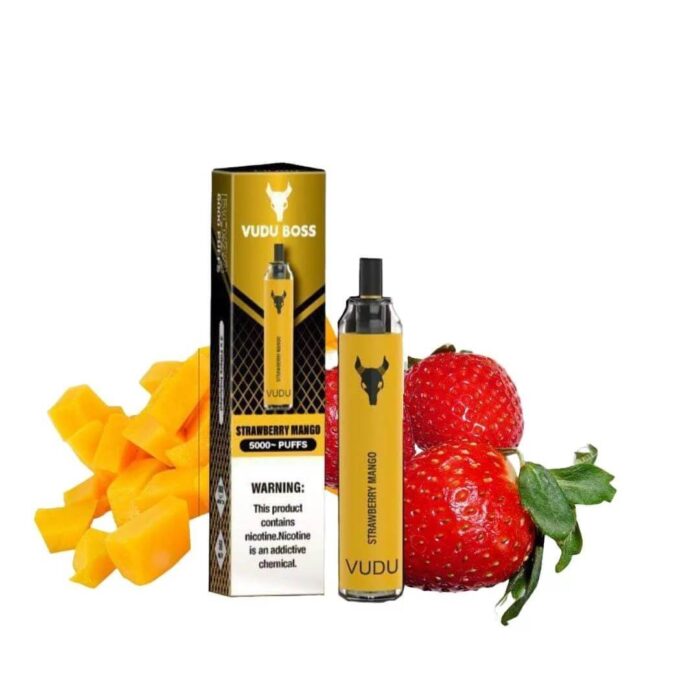 Best VUDU Boss 5000 Puffs 50Mg Strawberry Mango Disposable Vape In Dubai
