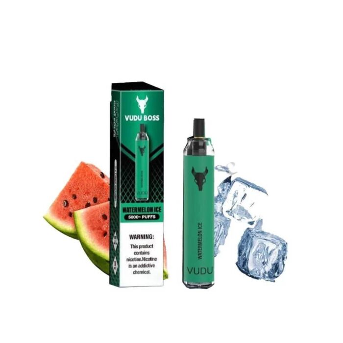 Best VUDU Boss 5000 Puffs 50Mg Watermelon Disposable Vape In Dubai