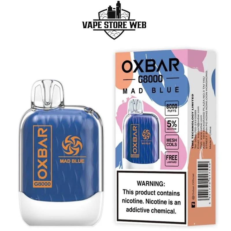 OXBAR G8000 18MG/ML 8000 Puffs Disposable Vape in Dubai