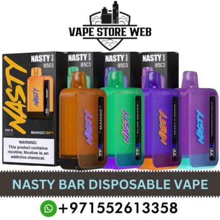 Buy NASTY BAR 8500 Puffs Disposable Vape Price in UAE - NASTY Bar Disposable Vape in Dubai - NASTY 8500 Puffs vape shop near me