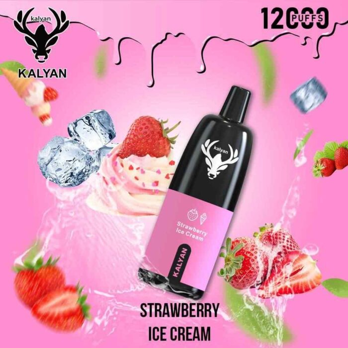 KALYAN PRO 12000 Puffs Price in Dubai Strawberry Ice Cream