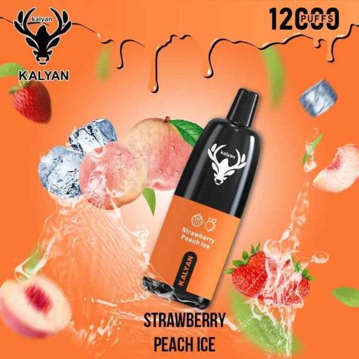 KALYAN PRO 12000 Puffs Price in Dubai Strawberry Peach Ice