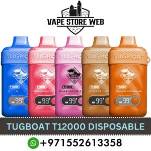 TUGBOAT T12000 Disposable Vape In UAE   Discover TUGBOAT 12000 Puffs Price In UAE   TUGBOAT 12000 Puffs Vape Shop Near Me