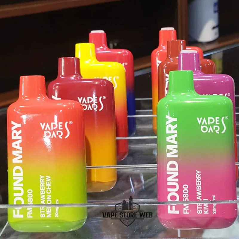 VAPES BARS Found Mary FM5800 Disposable 5800 Puffs Rechargeable Vape in UAE 5 Vape Bars Found Mary 5800 Puffs