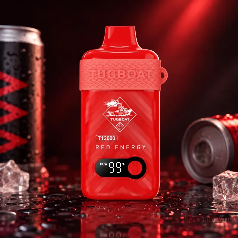 TUGBOAT T12000 Puffs Disposable Vape in Dubai 15 tugboat t12000 puffs disposable vape in dubai red energy