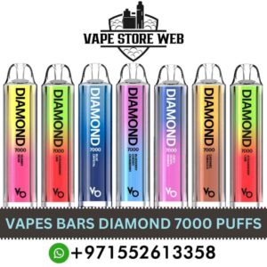VAPES BARS Diamond 7000 Puffs Disposable 20MG In Dubai