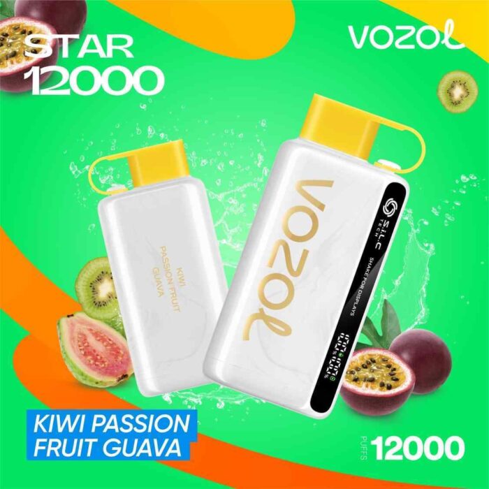 VOZOL START 12000 PUFFS KIWI PASSION FRUIT GUAVA