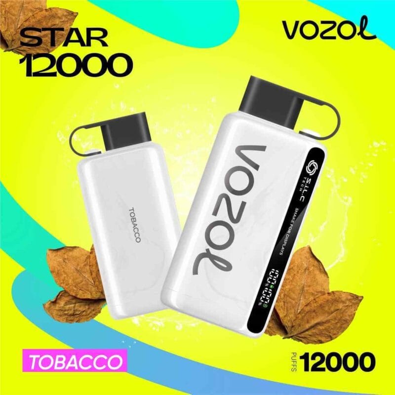 What Makes the VOZOL Star 12K More Than Just Another 12,000-Puff Disposable Vape? 2 VOZOL STAR 12000 PUFFS TOBACCO