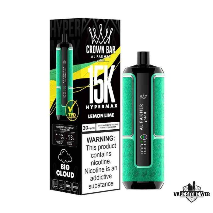 Al Fakher Crown Bar Hypermax 5k Lemon Lime