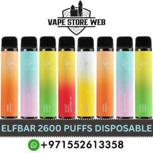 ELFBAR 2600 Puffs 20MG Disposable Vape Price In Dubai