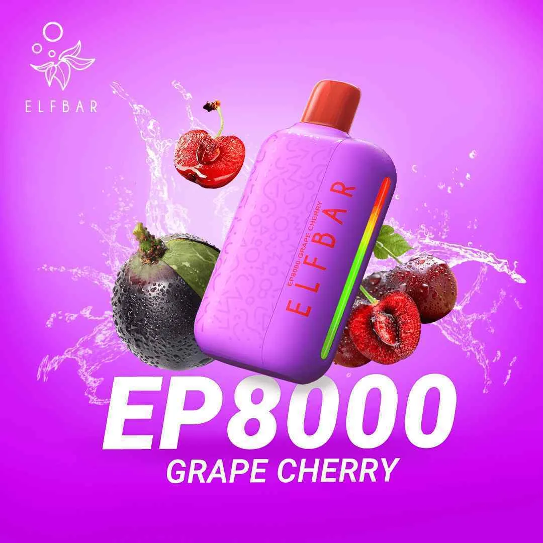 ELFBAR EP8000 Vape Price In Dubai GRAPE CHERRY