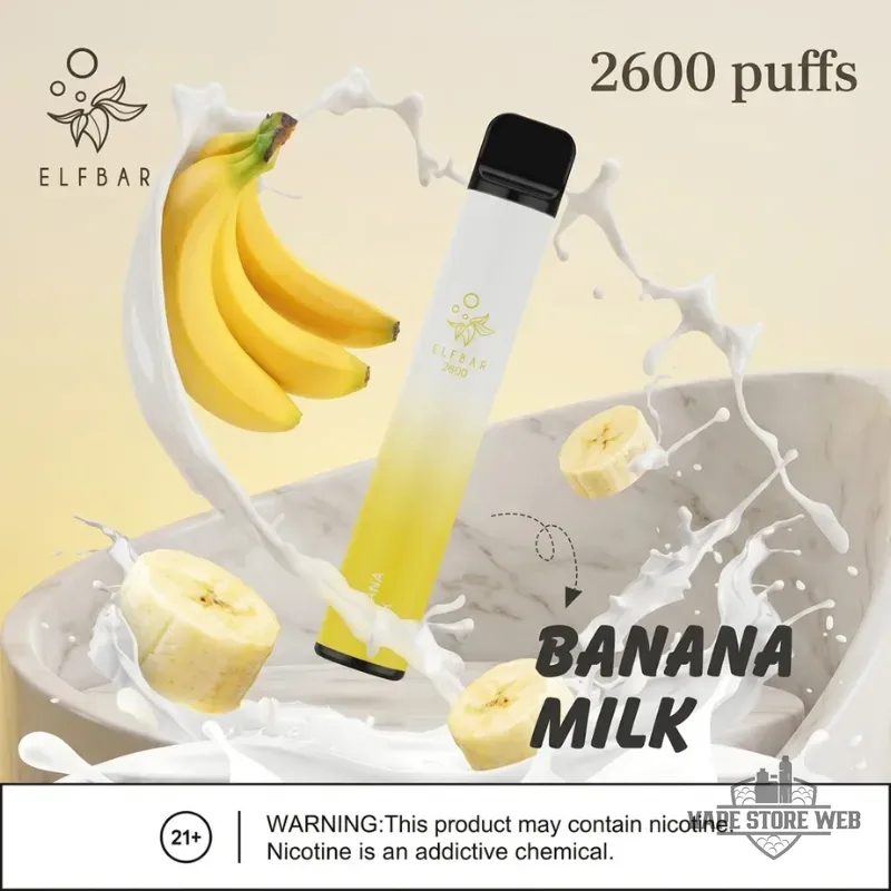 ELFBAR 2600 Puffs 20MG Disposable Vape in Dubai 4 elfbar 2600 puffs 20mg disposable vape in dubai banana milk