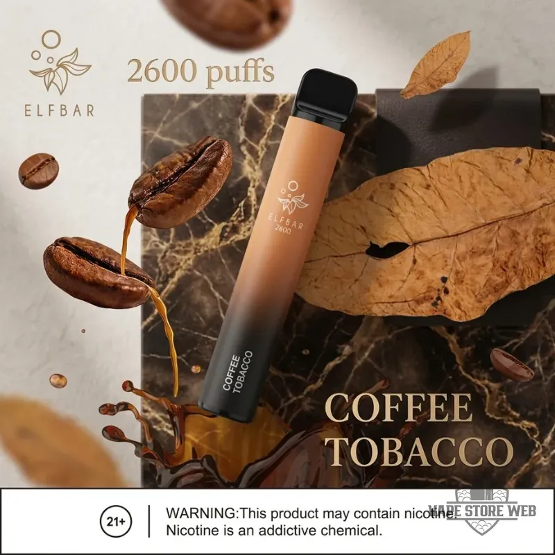 ELFBAR 2600 Puffs 20MG Disposable Vape in Dubai 5 elfbar 2600 puffs 20mg disposable vape in dubai coffee tobacco