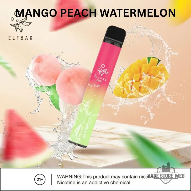 ELFBAR 2600 Puffs 20MG Disposable Vape in Dubai 8 elfbar 2600 puffs 20mg disposable vape in dubai mango peach watermelon