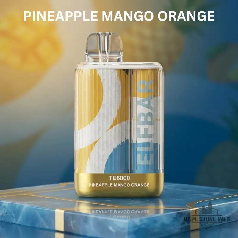 ELFBAR TE6000 Disposable 6000 Puffs 50MG US Version Vape in Dubai 10 elfbar te6000 disposable 6000 puffs 50mg us version vape in dubai pineapple mango orange