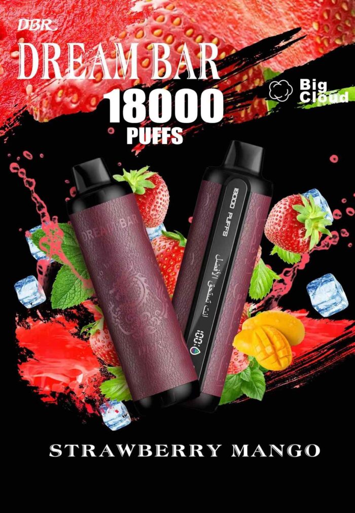 DBR Dream Bar 18000 Puffs Price in Dubai STRAWBERRY MANGO