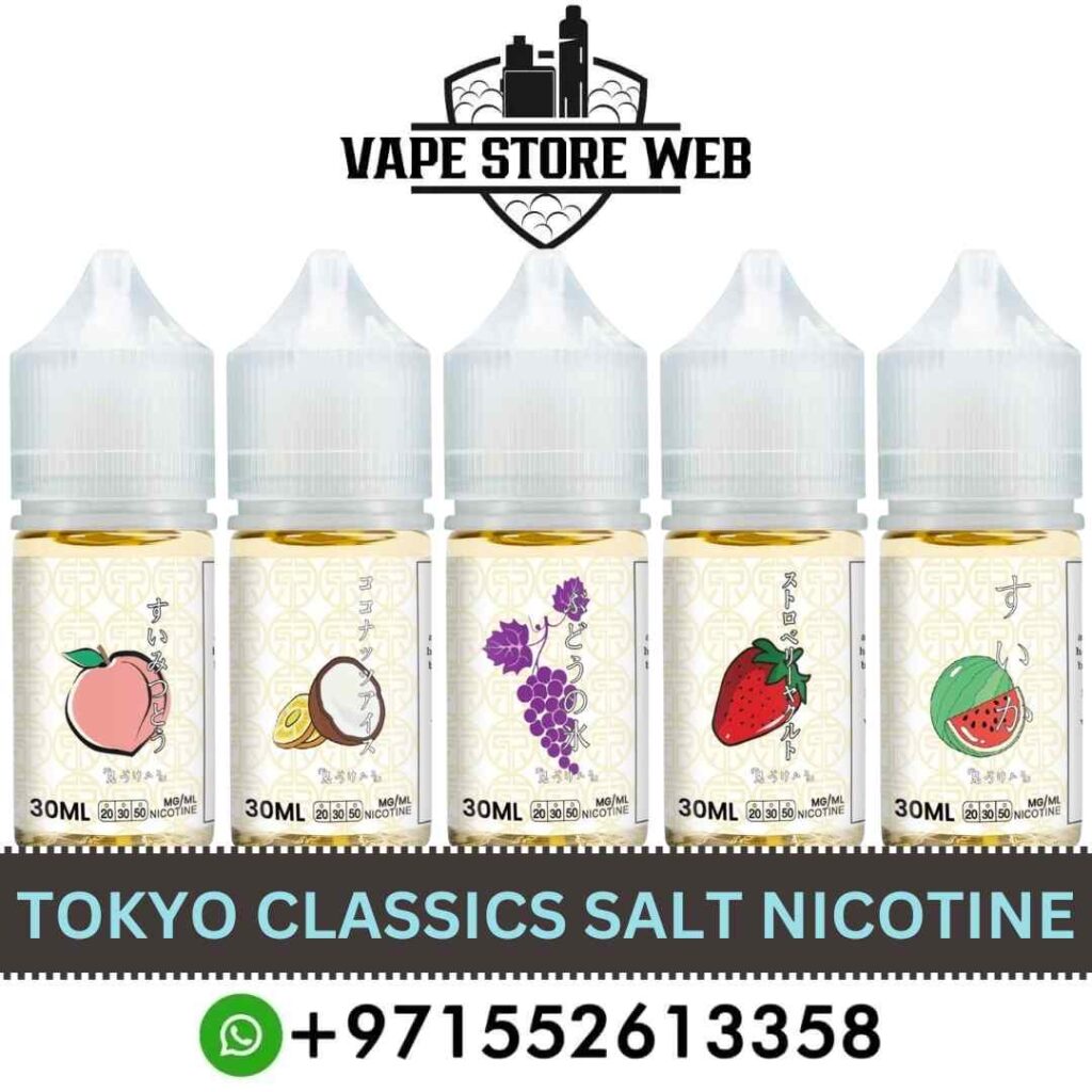 Tokyo full range guide: Tokyo Classics Salt Nicotine 30ml e-liquid bottle