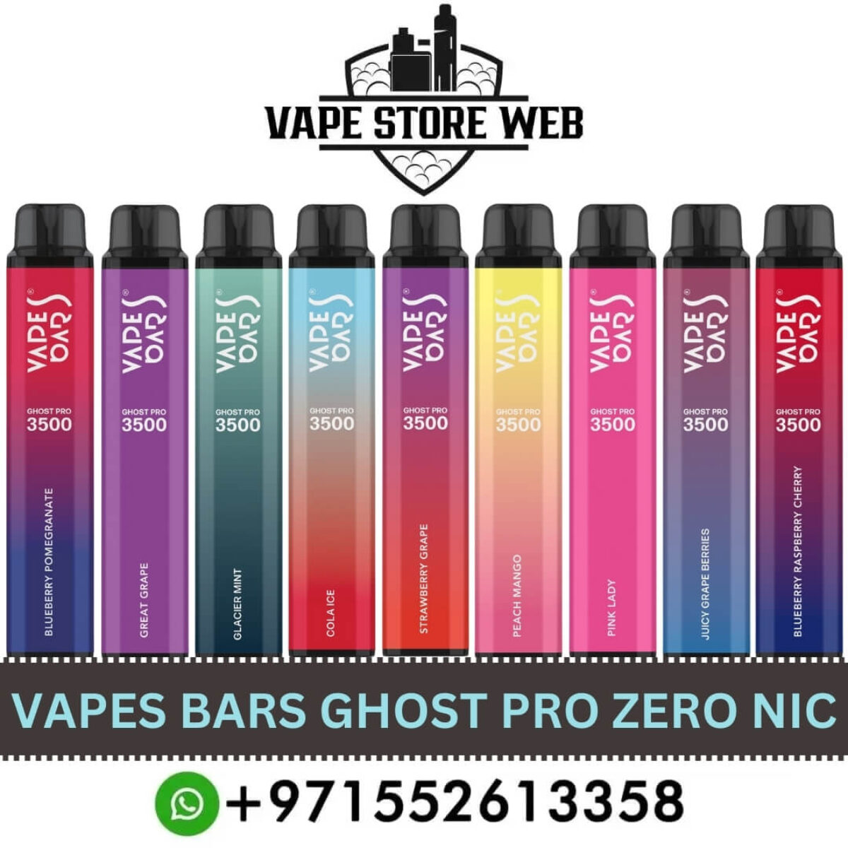 VAPES BARS Ghost Pro 3500 Puffs Zero Nicotine Vape Review
