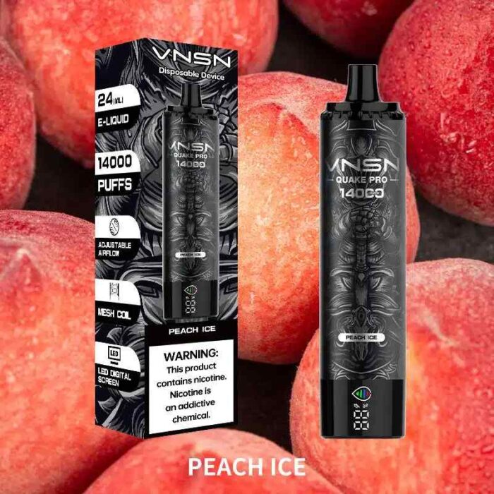 VNSN Quake Pro 14000 Puffs Price in Dubai PEACH ICE