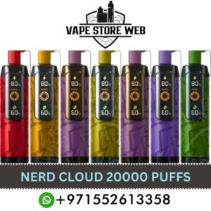 NERD Cloud 20000 Puffs 20 MG Nicotine Disposable Vape In Dubai