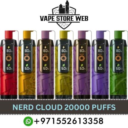 NERD Cloud 20000 Puffs 20 MG Nicotine Disposable Vape in Dubai