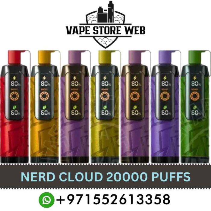 NERD Cloud 20000 Puffs 20 MG Nicotine Disposable Vape in Dubai