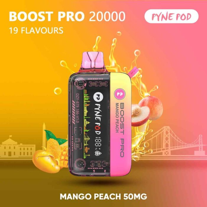 PYNE POD BOOST PRO 20000 Puffs Price in Dubai MANGO PEACH