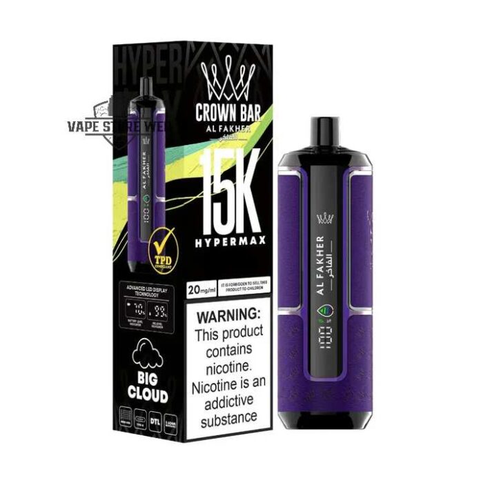Al_Fakher_Crown_Bar_HyperMax_15K_Disposable_Vape_Blueberry_Raspberry