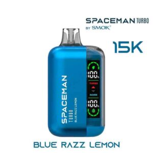 BLUE RAZZ LEMON Smoke Spaceman Turbo 15000 Puffs In Dubai