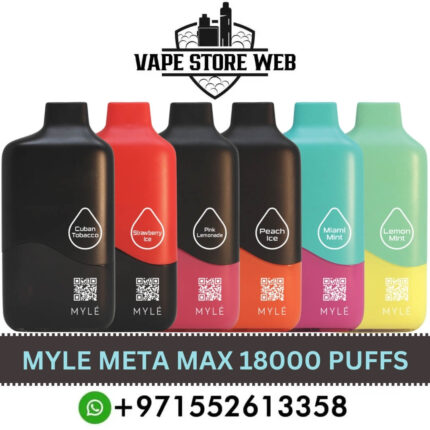 MYLE META MAX 18000 Puffs Disposable Vape Price in Dubai