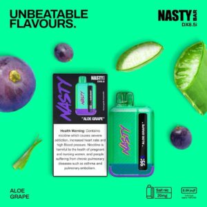 NASTY BAR DX8.5i 8500 Puffs 20MG Disposable Vape In Dubai   ALOE GRAPE