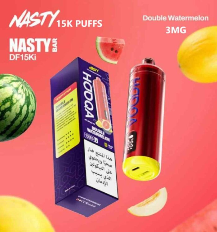 NASTY BAR Hooqa DF15Ki 15000 Puffs Price in Dubai DOUBLE WATERMELON