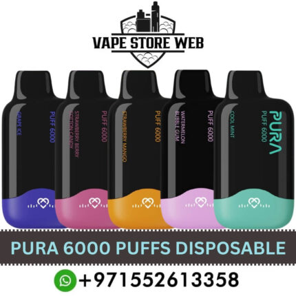 PURA 6000 Disposable 20MG Rechargeable Vape Price in Dubai