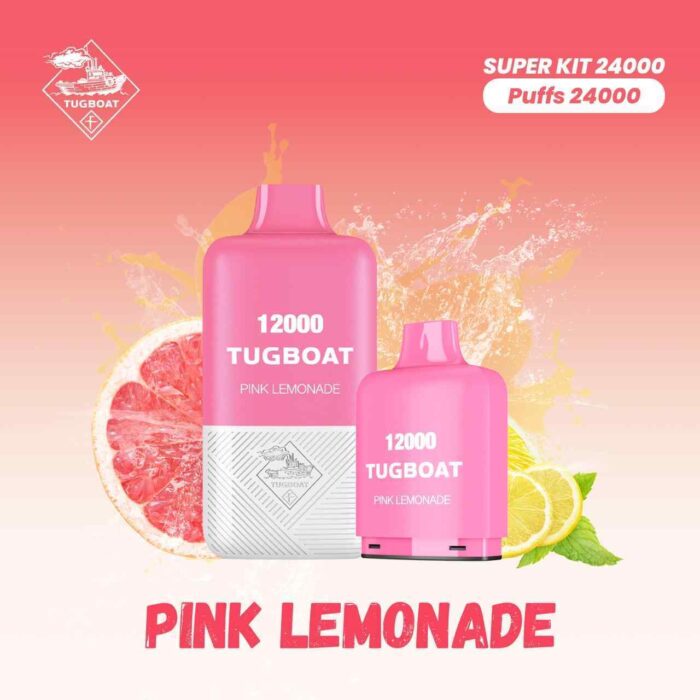 TUGBOAT Super Kit 24000 Puffs Price in Dubai PINK LEMONADE