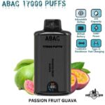 ABAC 17000 Puffs Dual Mesh 5% Nicotine Disposable Vape Price in Dubai Passion Fruit Guava